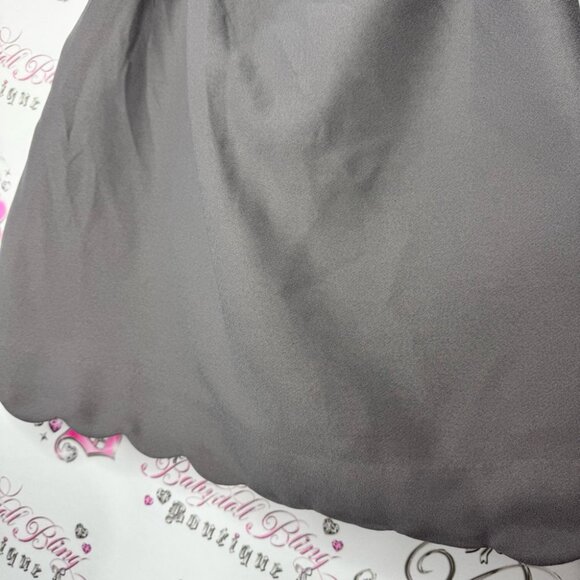 Banana republic tank top camisole cami bubble trim grey flowy versatile timeless - Picture 6 of 8